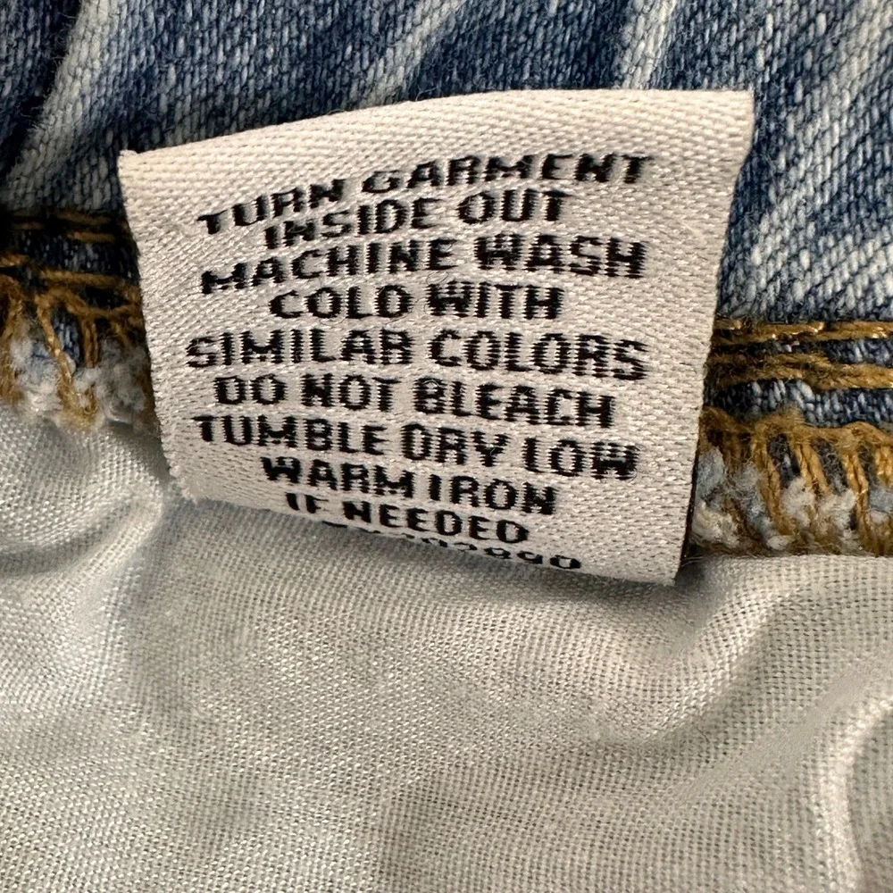 Almost Famous Cargo Denim Joggers‎ Womens Large Light Blue Elastic Waist